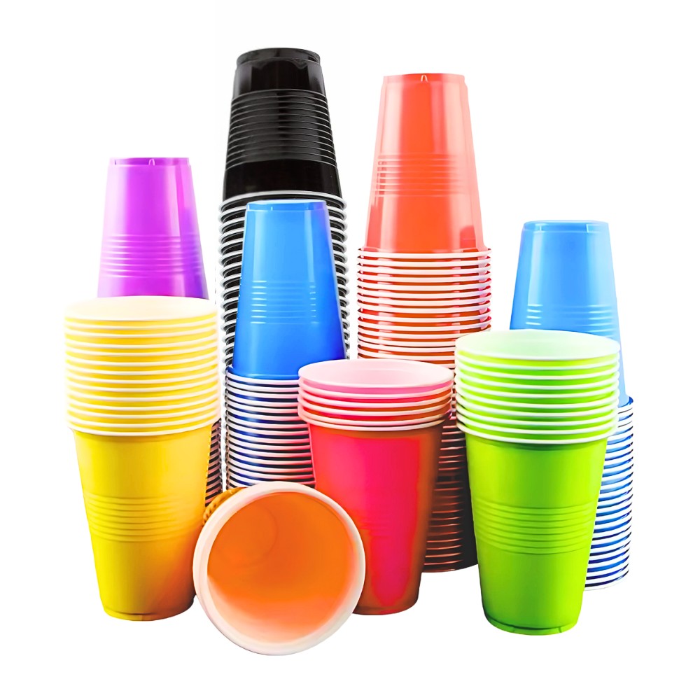 Vaso Plástico 480 cc Colores x 10