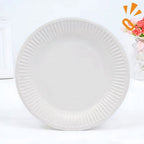 Plato Cartón Blanco x 50