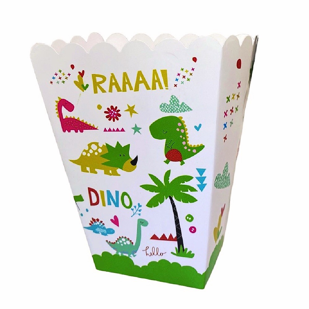 Cajita Pop Corn Dinosaurio Peque x 6