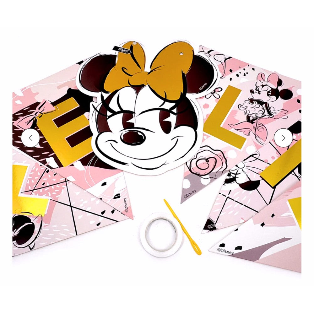 Guirnalda Feliz Cumpleaños Minnie Mouse Juvenil