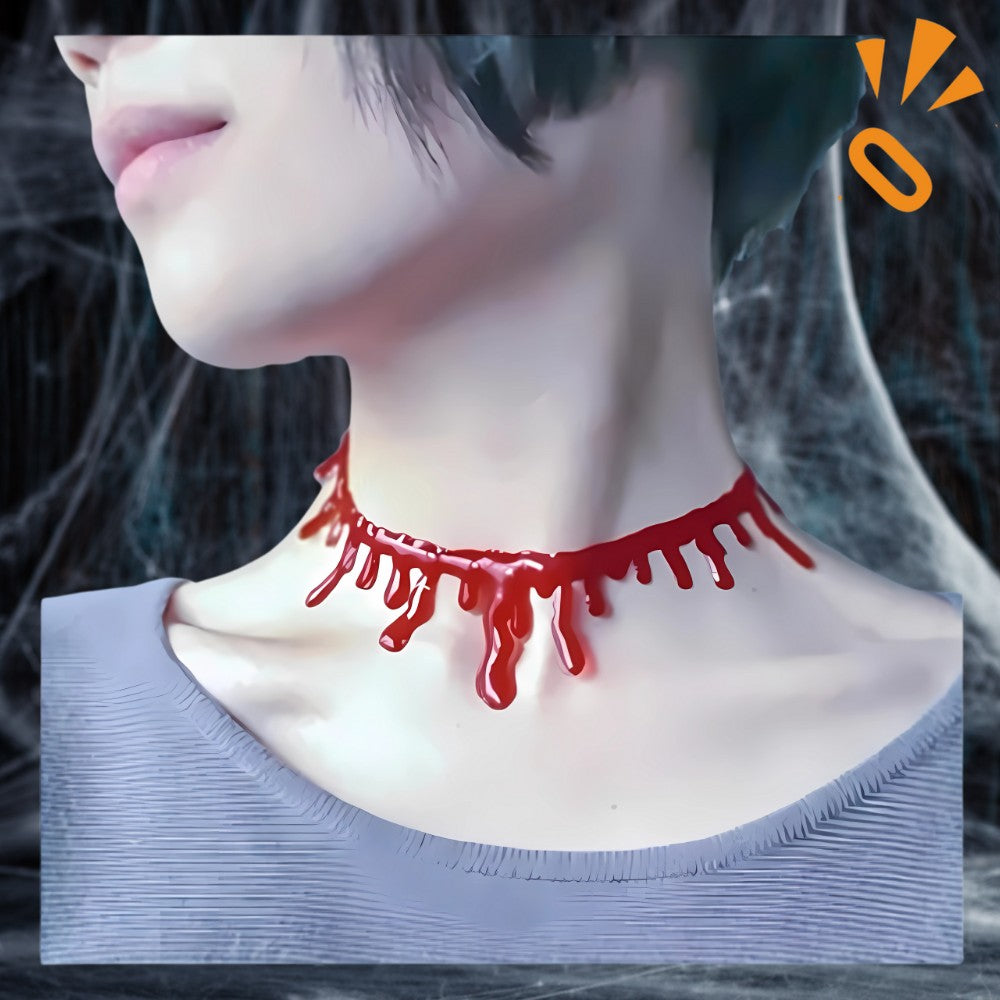 Collar Herida Silicona Halloween