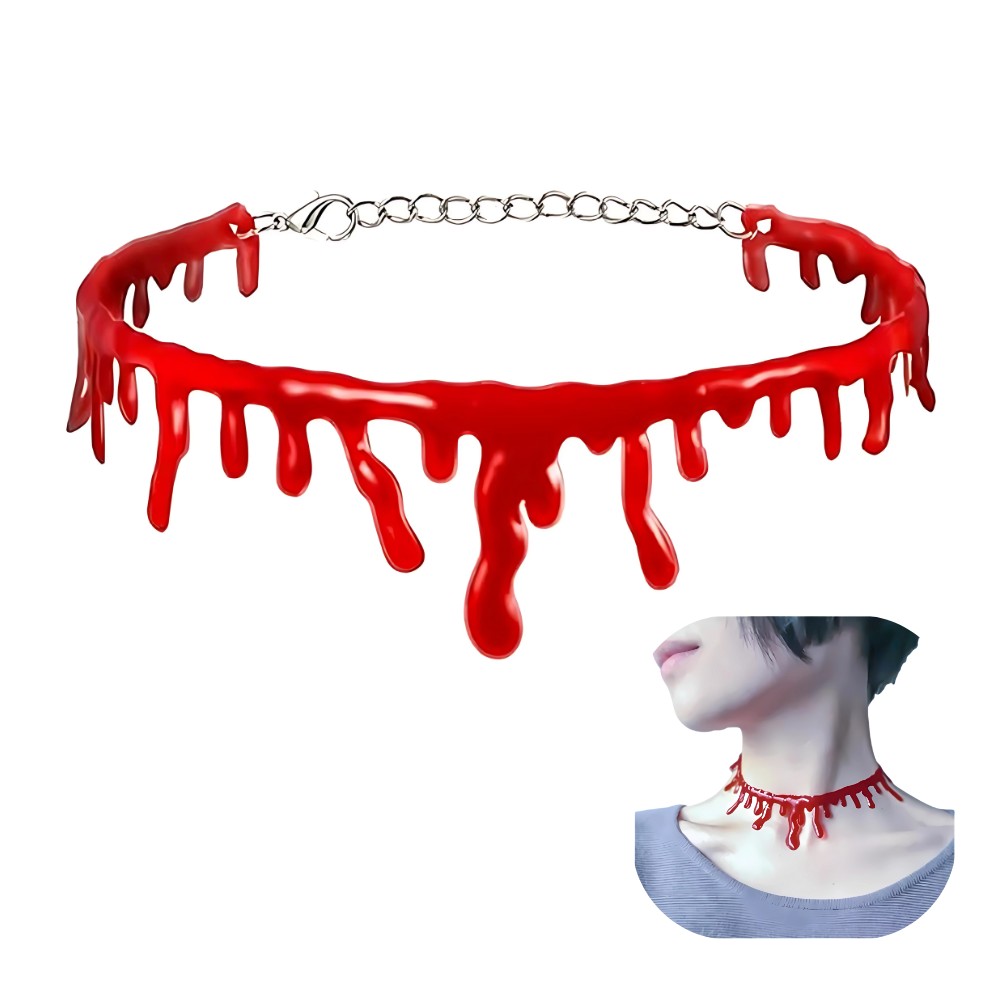 Collar Herida Silicona Halloween