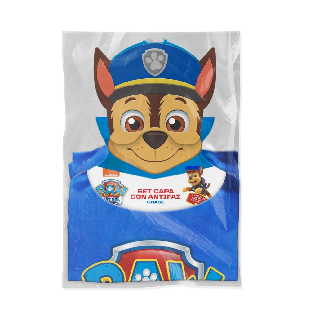 Set Capa Antifaz Chase Paw Patrol