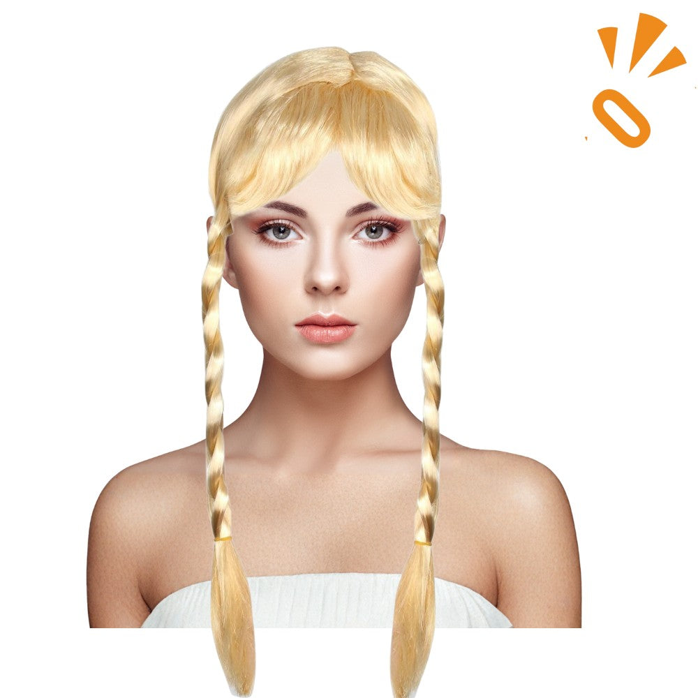 Peluca Trenzas Rubias