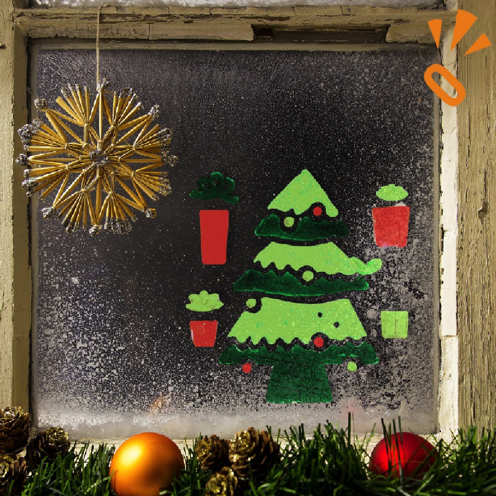 Pegatina Gel Arbol de Navidad