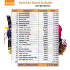 Pack Cotillón Año Nuevo 200 personas