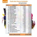 Pack Cotillón Año Nuevo 500 personas