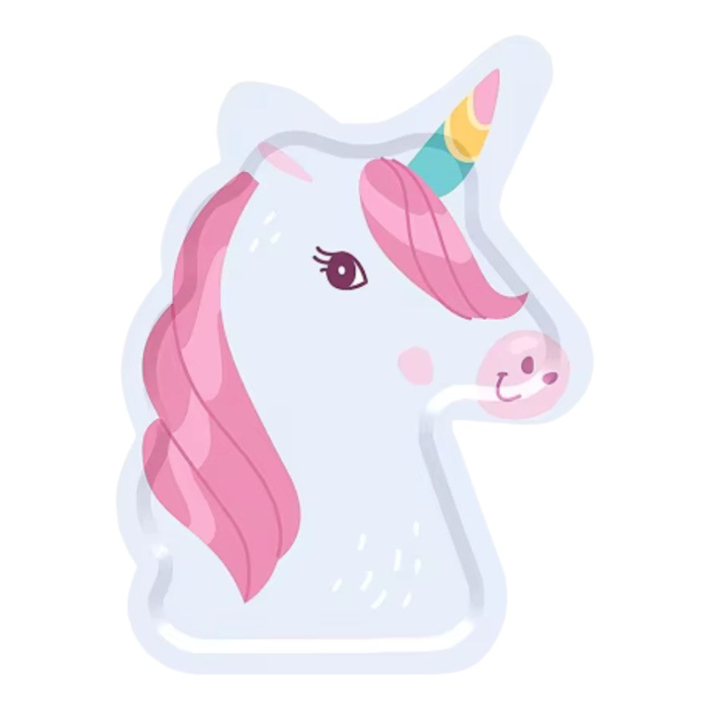 Platos Forma Unicornio 24 cm x 8