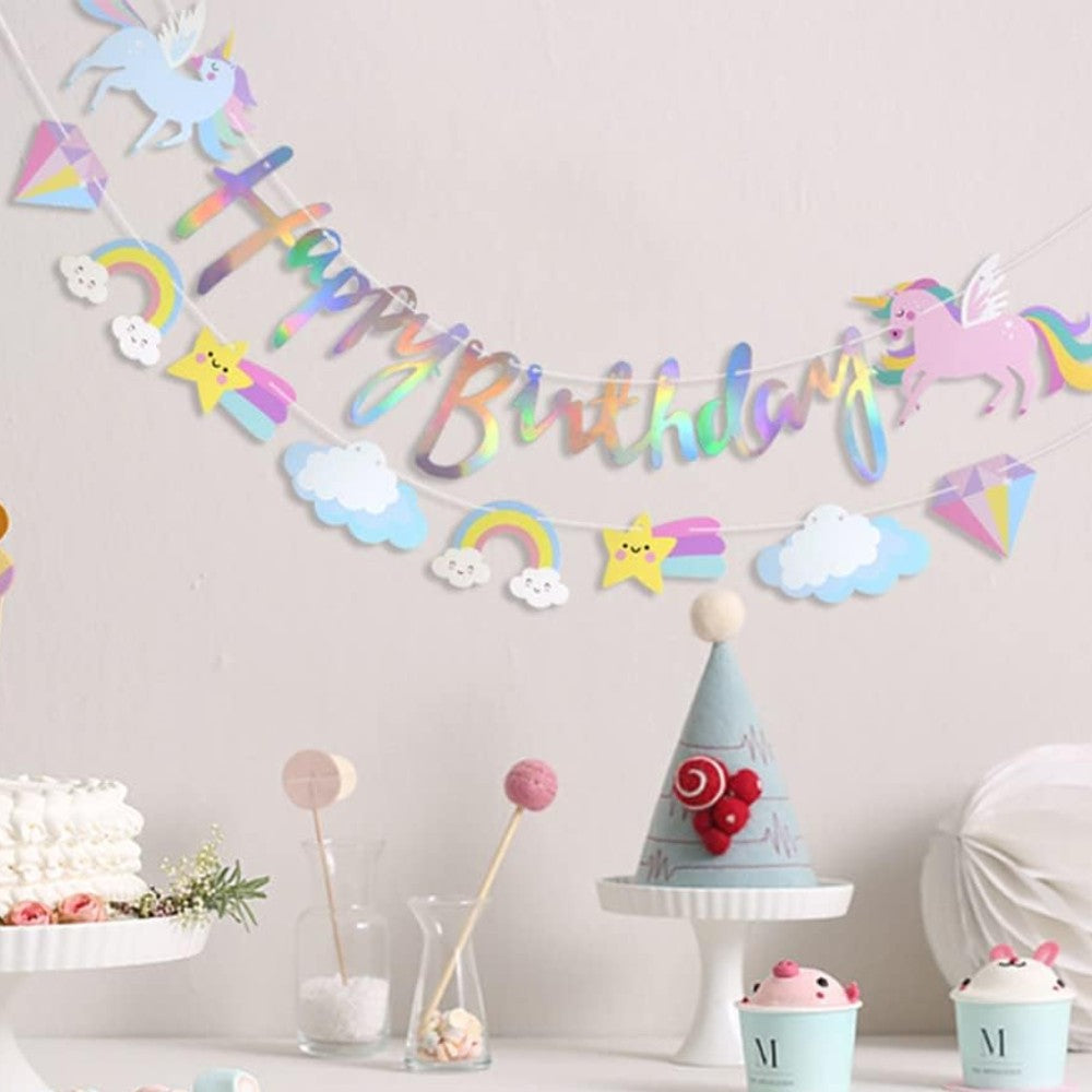 Guirnalda Unicornio Premium Doble
