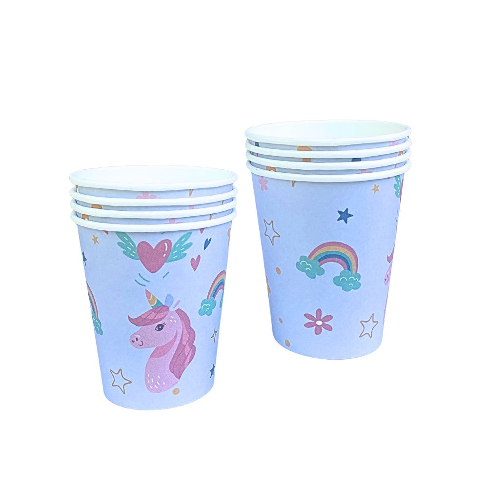 Vasos Unicornio x 8