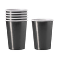 Vaso Polipapel Metalizado Negro 300 ml x 6