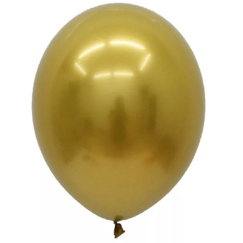 Globo Cromo R12 Metalizado Colores X 25