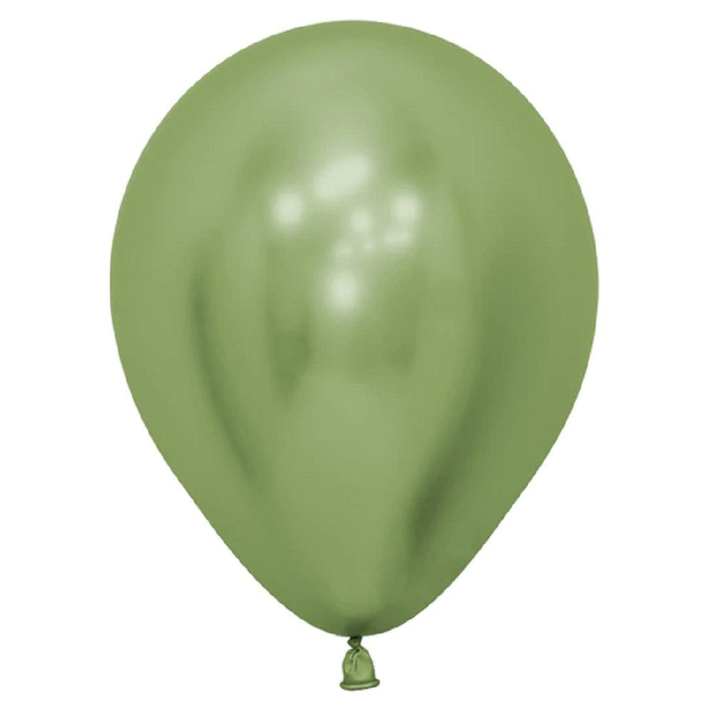 Globo Cromo R12 Metalizado Colores X 25