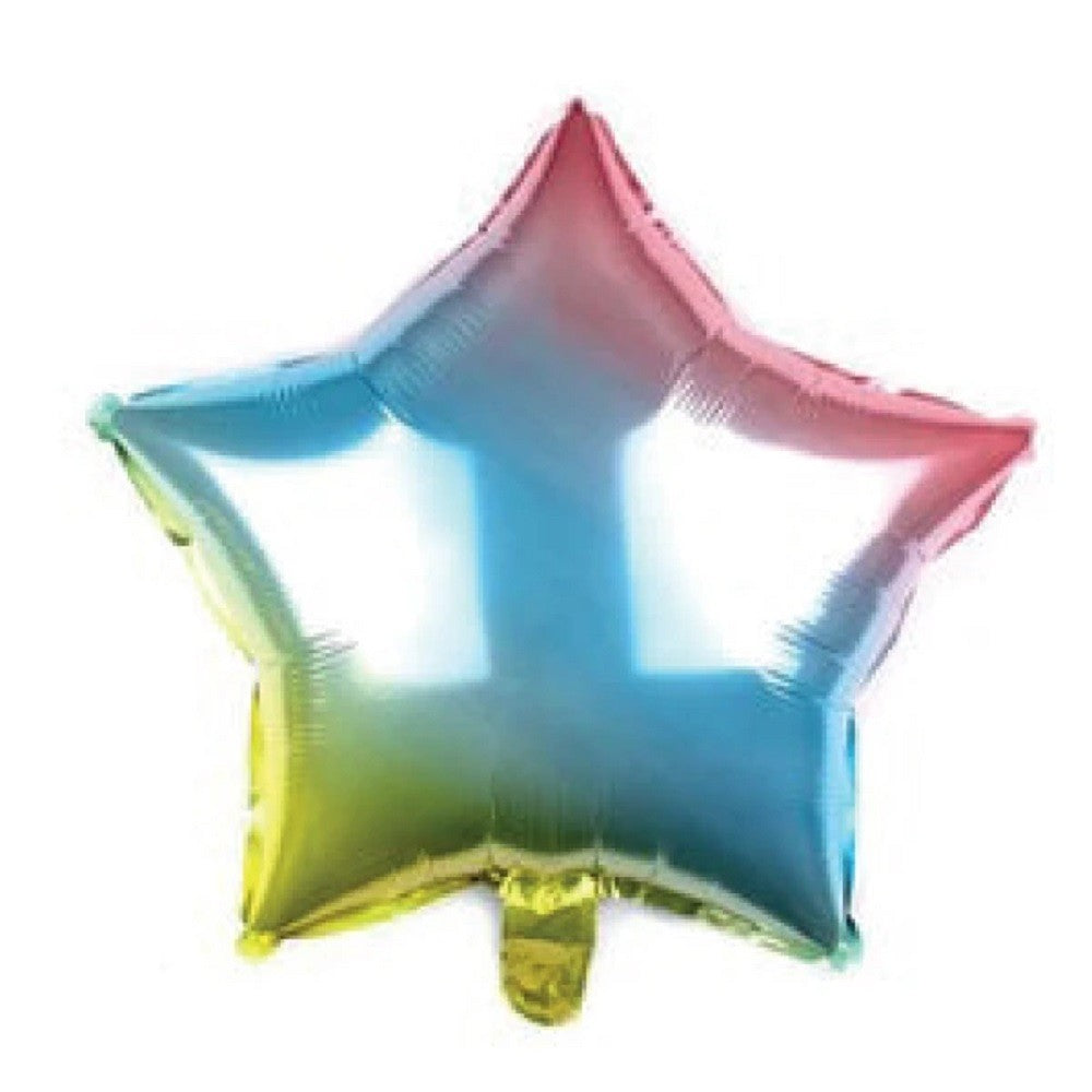 Globo Metálico Estrella Arcoíris