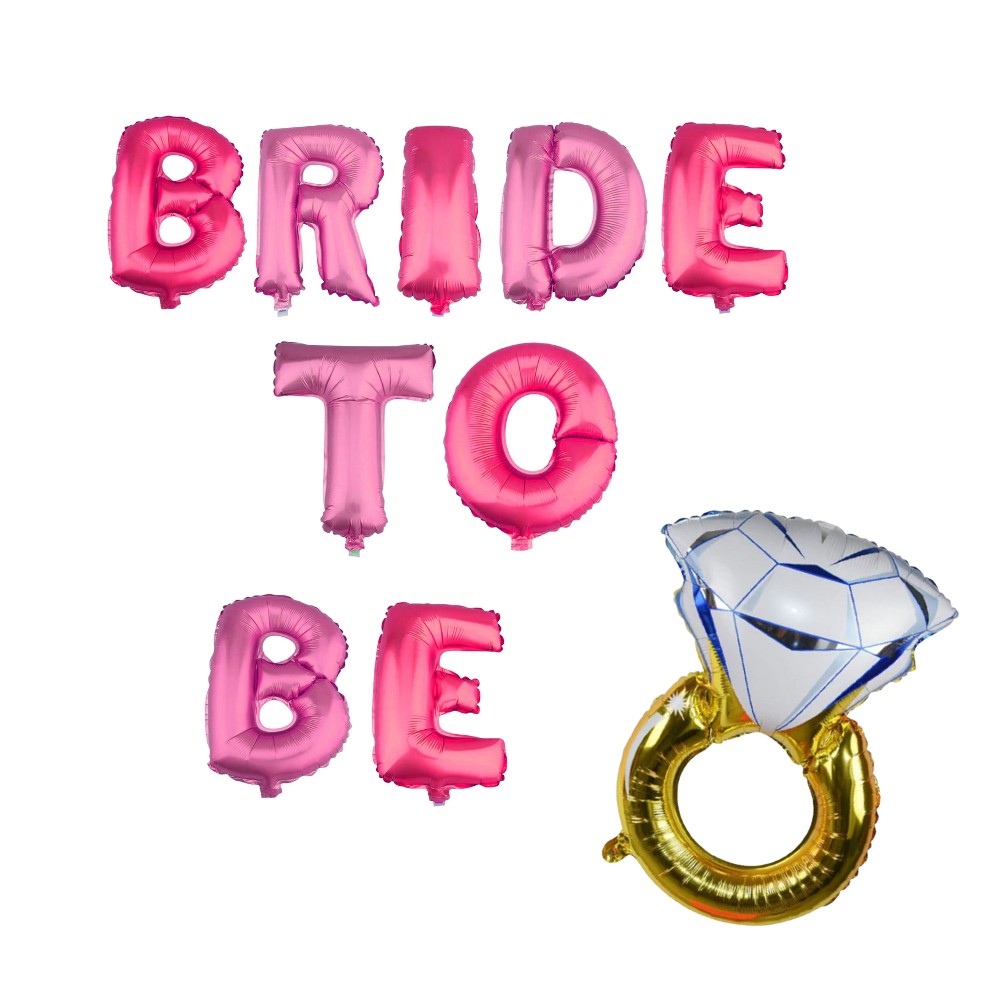 Set Globos Despedida de Soltera Bride To Be Anillo