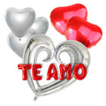 Set Globos Corazones Te Amo
