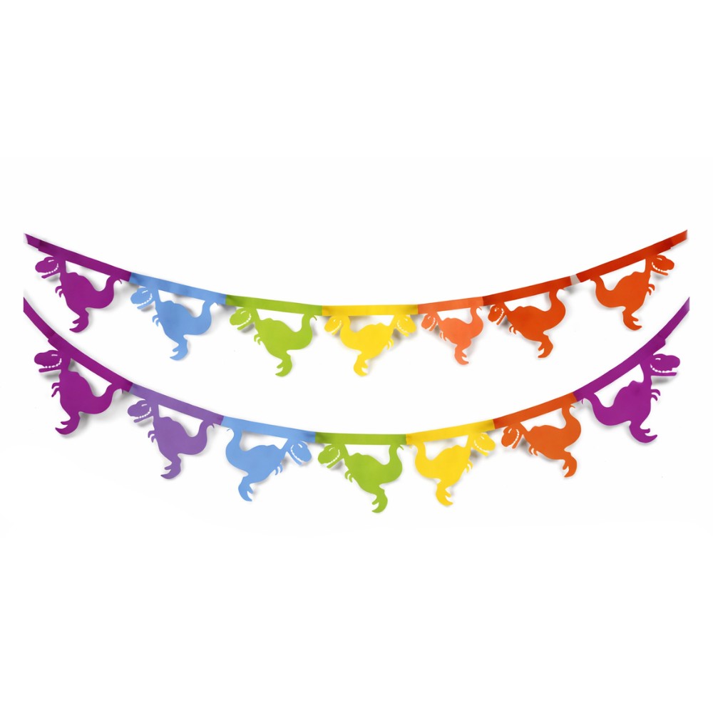 Guirnalda Dinosaurio Multicolor
