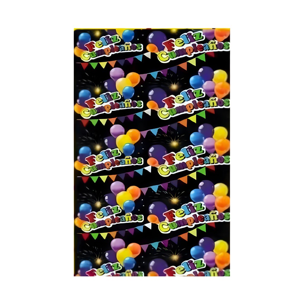 Cortina Metálica Feliz Cumpleaños Globos
