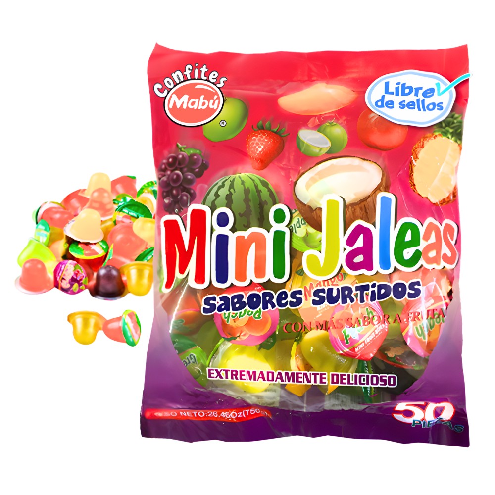 Gelatinas Dulces con Frutas Sorpresa x 50
