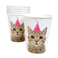Vasos Cumpleaños Gato x 6