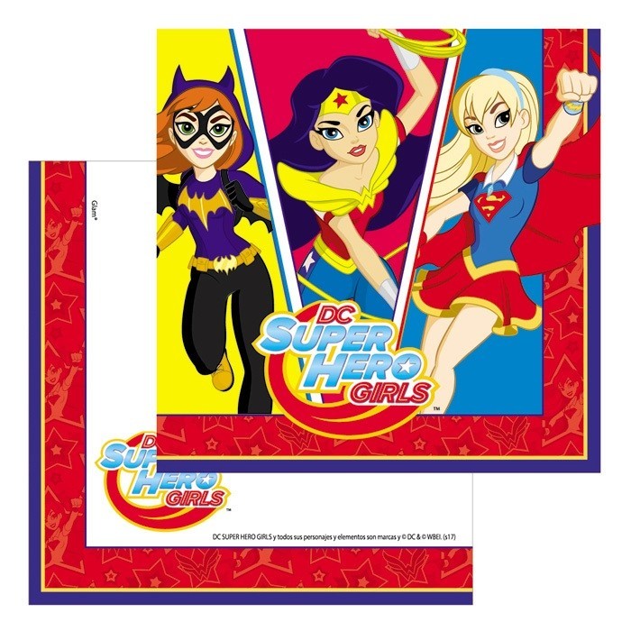 Servilleta Super Hero Girls x 12