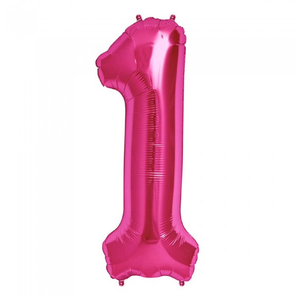 Globo Metálico 70 cm Números Fucsia