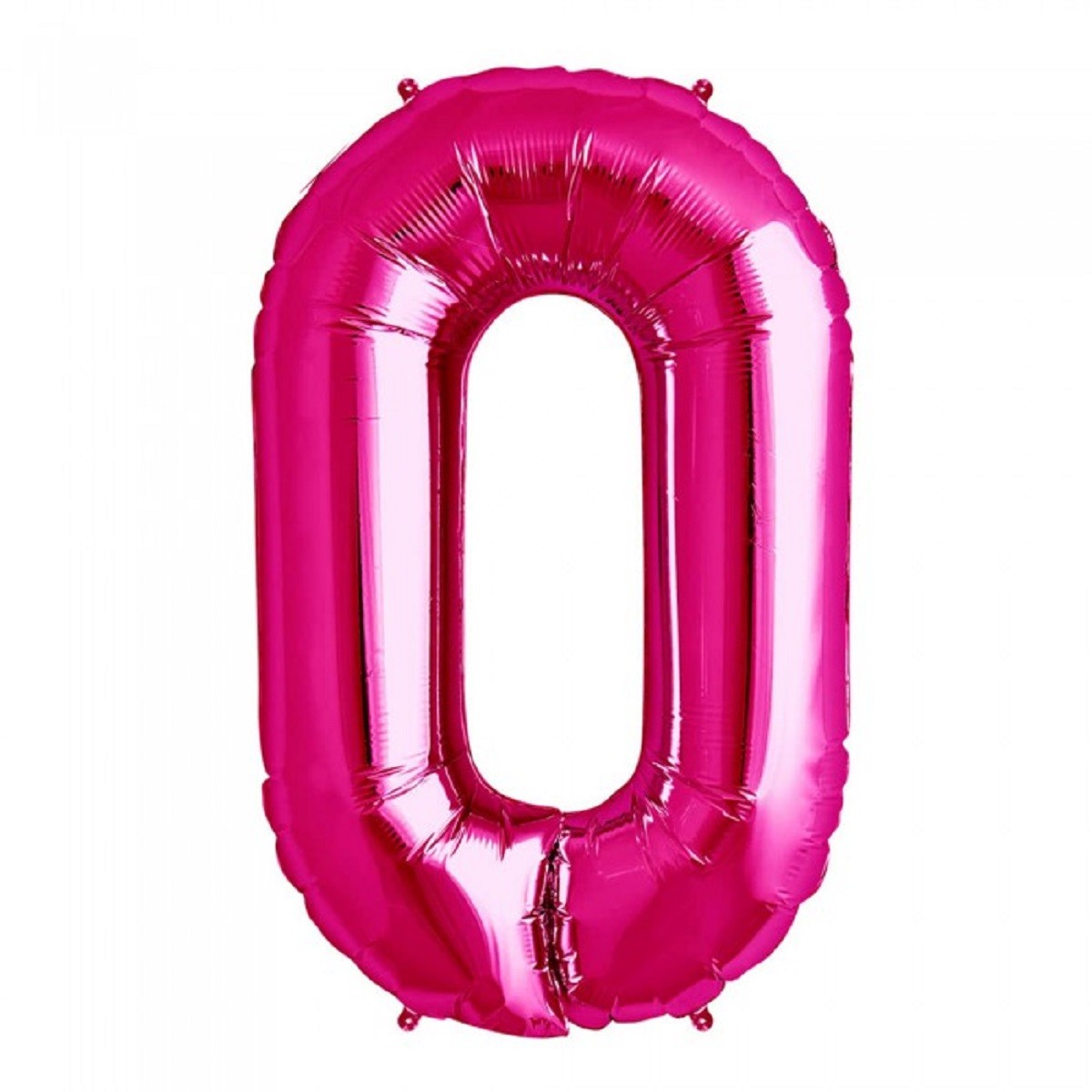 Globo Metálico 70 cm Números Fucsia