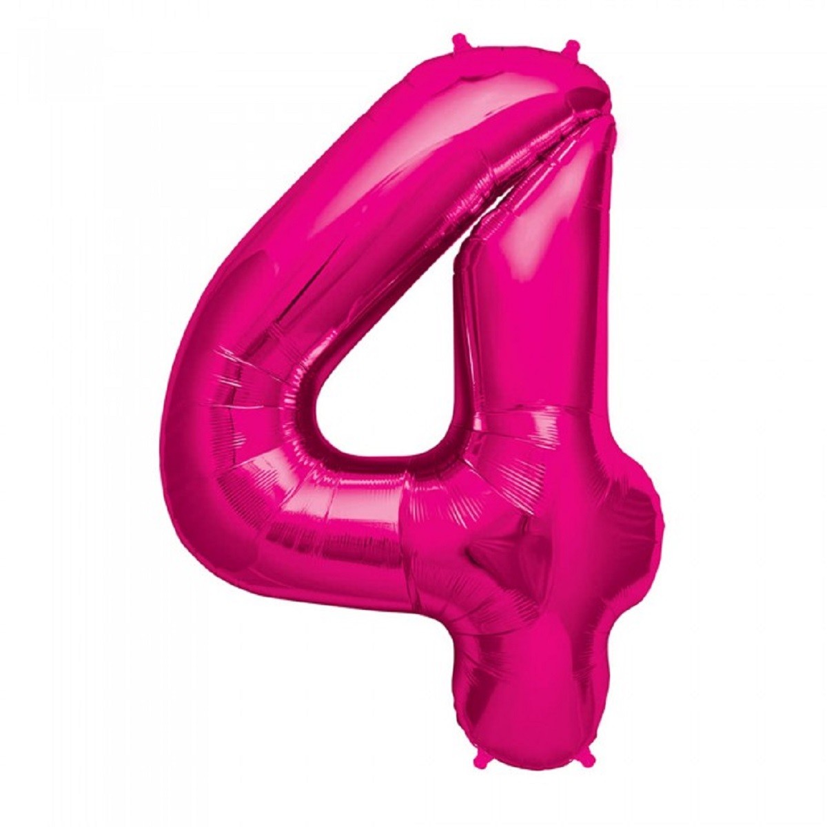 Globo Metálico 70 cm Números Fucsia