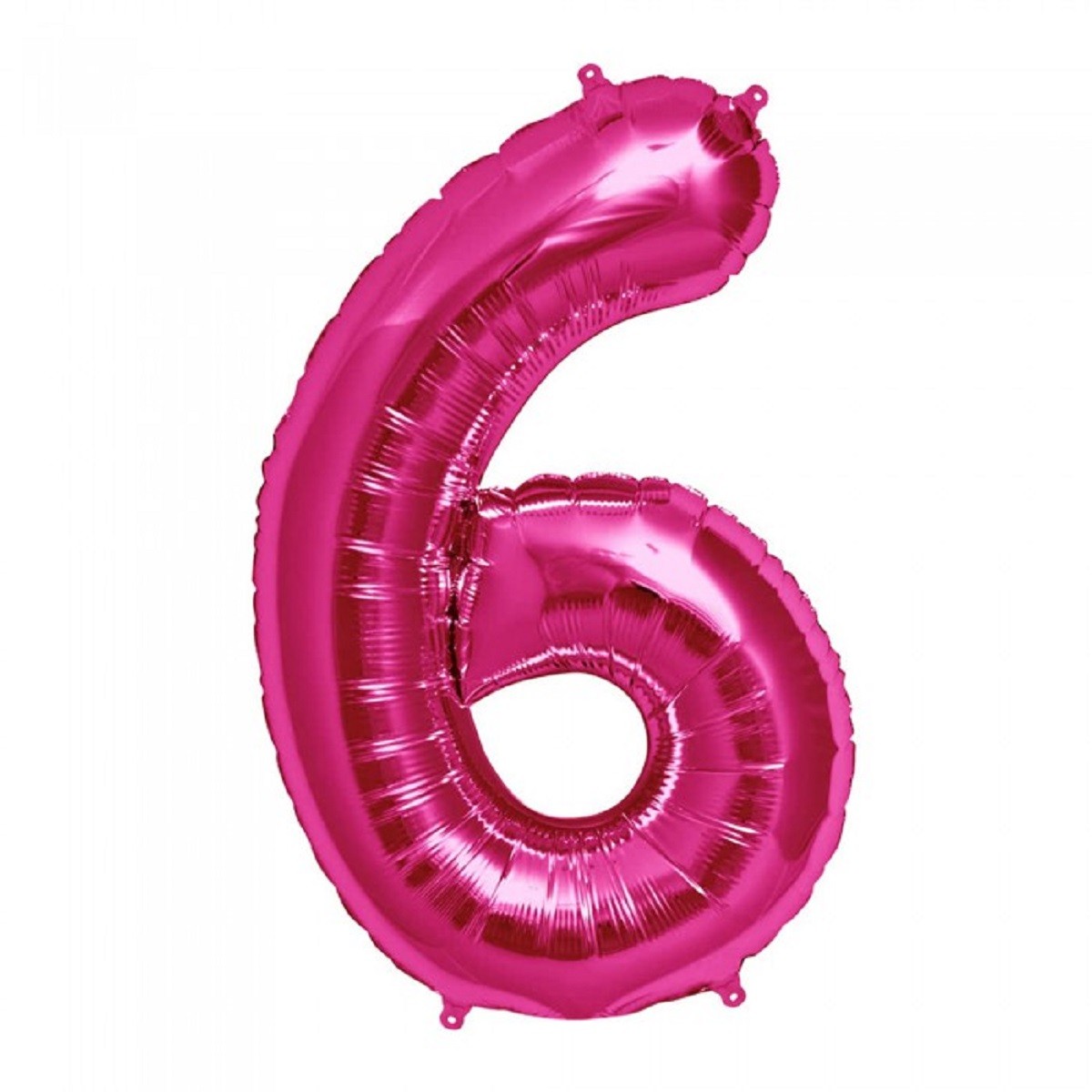 Globo Metálico 70 cm Números Fucsia