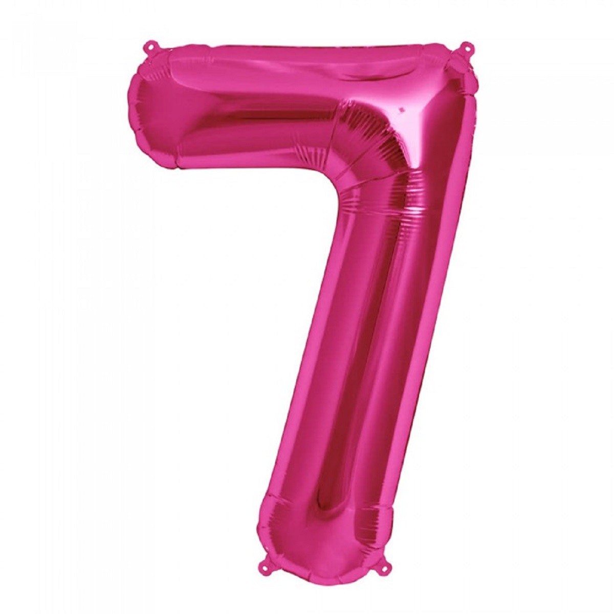 Globo Metálico 70 cm Números Fucsia