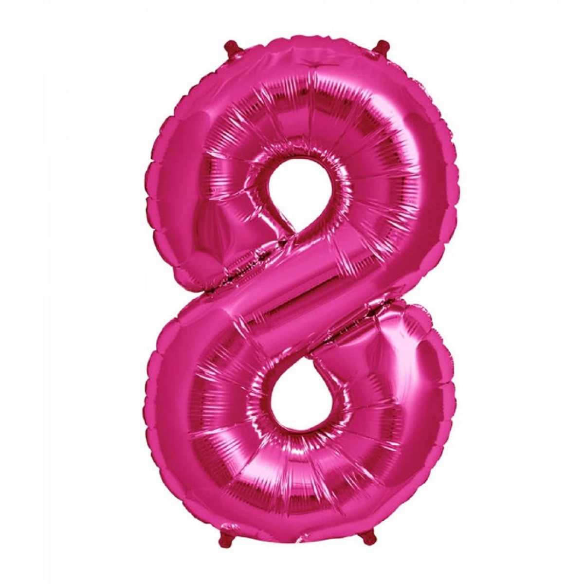 Globo Metálico 70 cm Números Fucsia