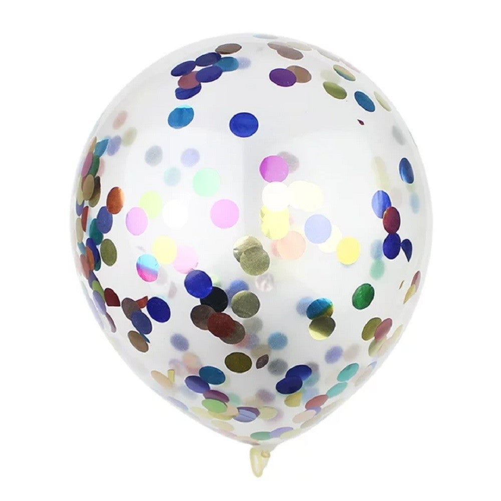 Globo Relleno Confetti Colores x 12