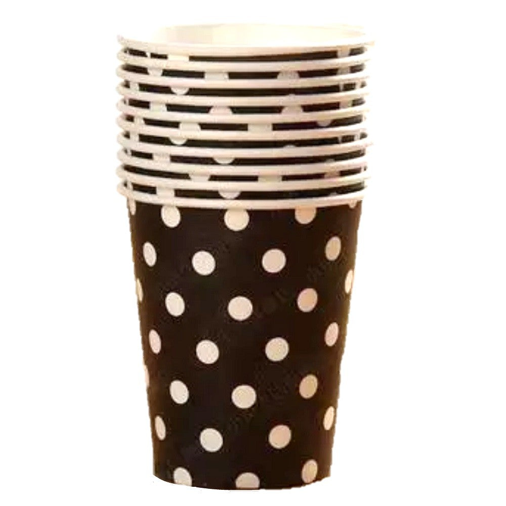 Vaso Polipapel Lunares Colores x 10