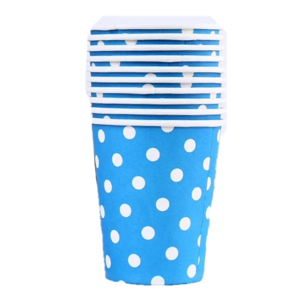 Vaso Polipapel Lunares Colores x 10