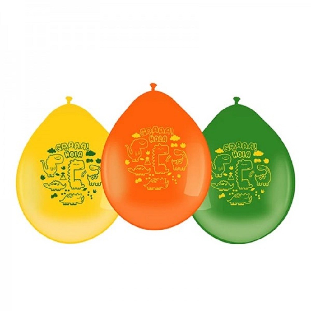 Globos Dinosaurio x 12