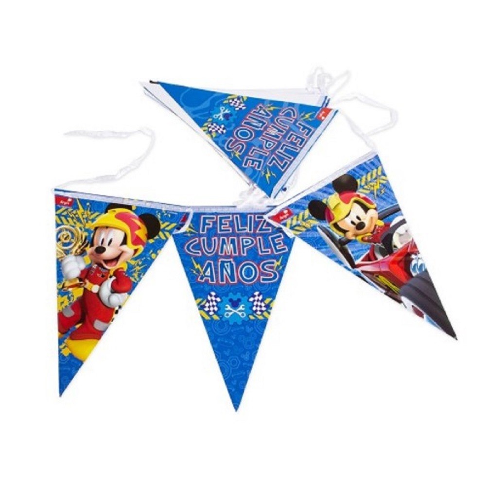 Banderín Feliz Cumpleaños Mickey Mouse