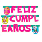 Guirnalda Feliz Cumpleaños Paw Patrol Niña
