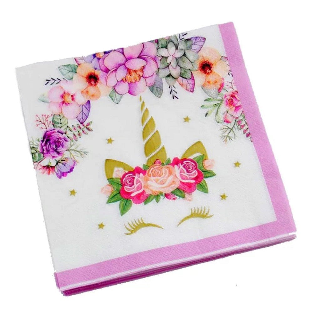 Servilleta Unicornio Kawaii x 12