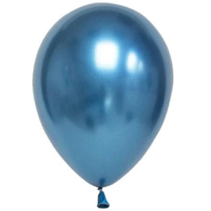 Globo Cromo R12 Metalizado Colores X 10