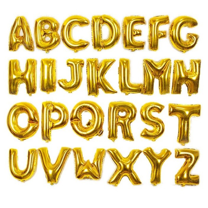 Globo Letra Dorado 70 cms