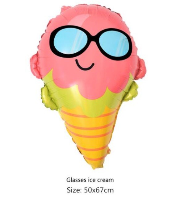 Globo Metálico Barquillo Helado