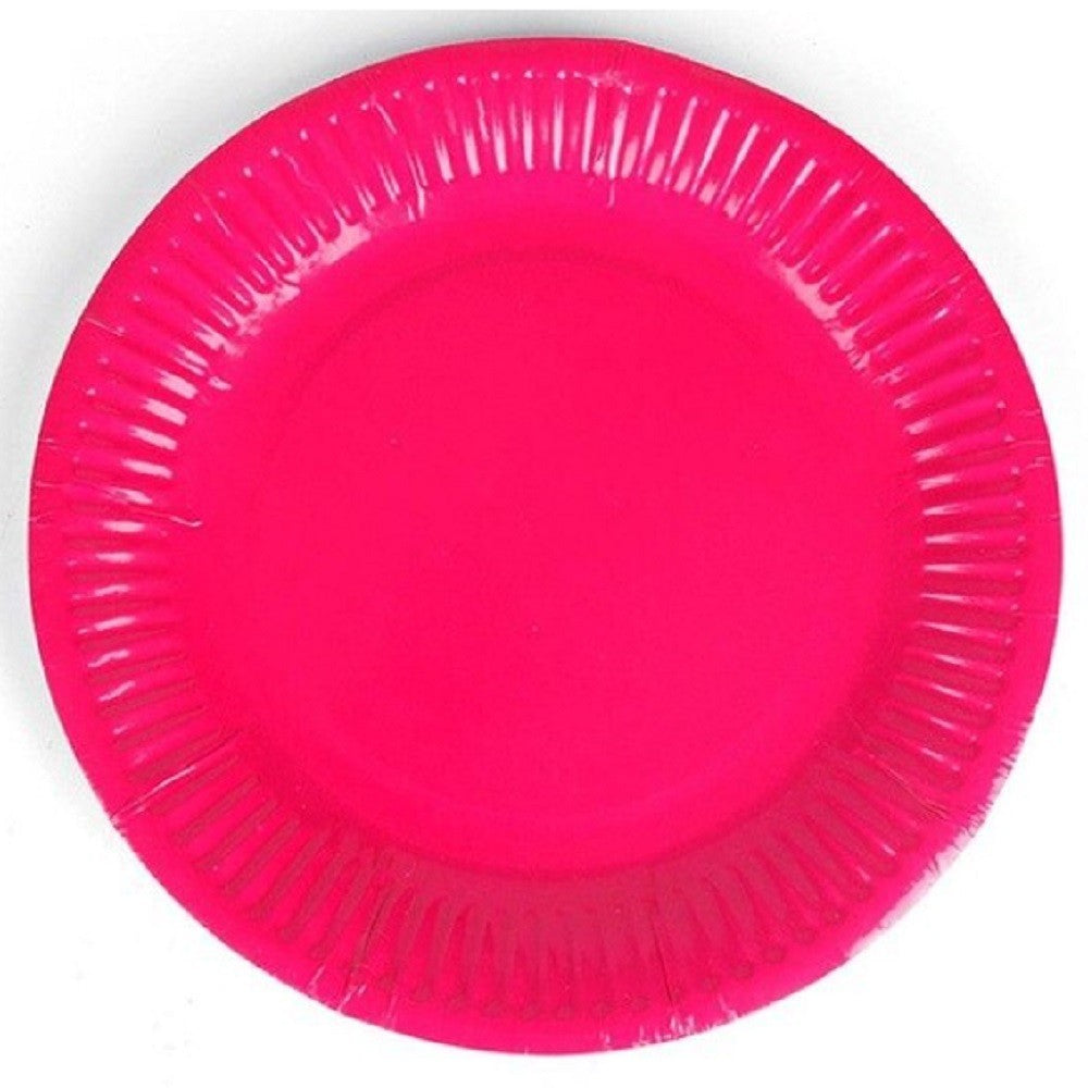 Plato Cartón x 10 Colores