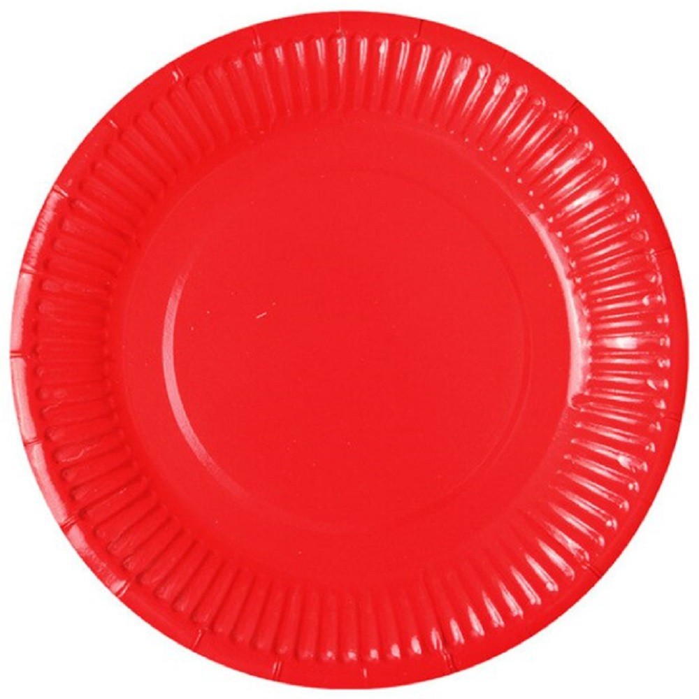 Plato Cartón x 10 Colores