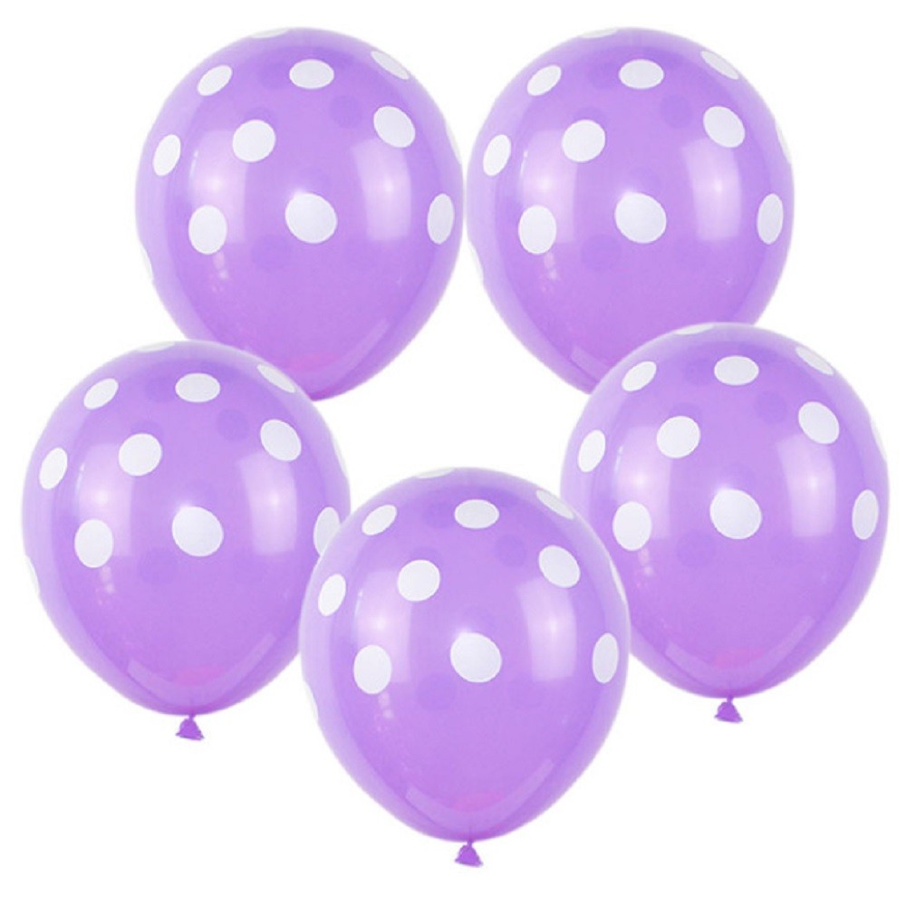 Globo Lunares Colores x 12
