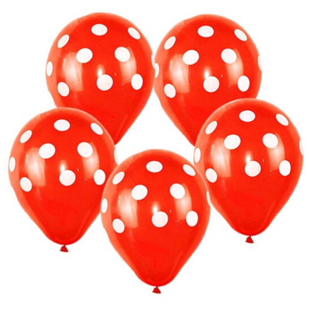 Globo Lunares Colores x 12