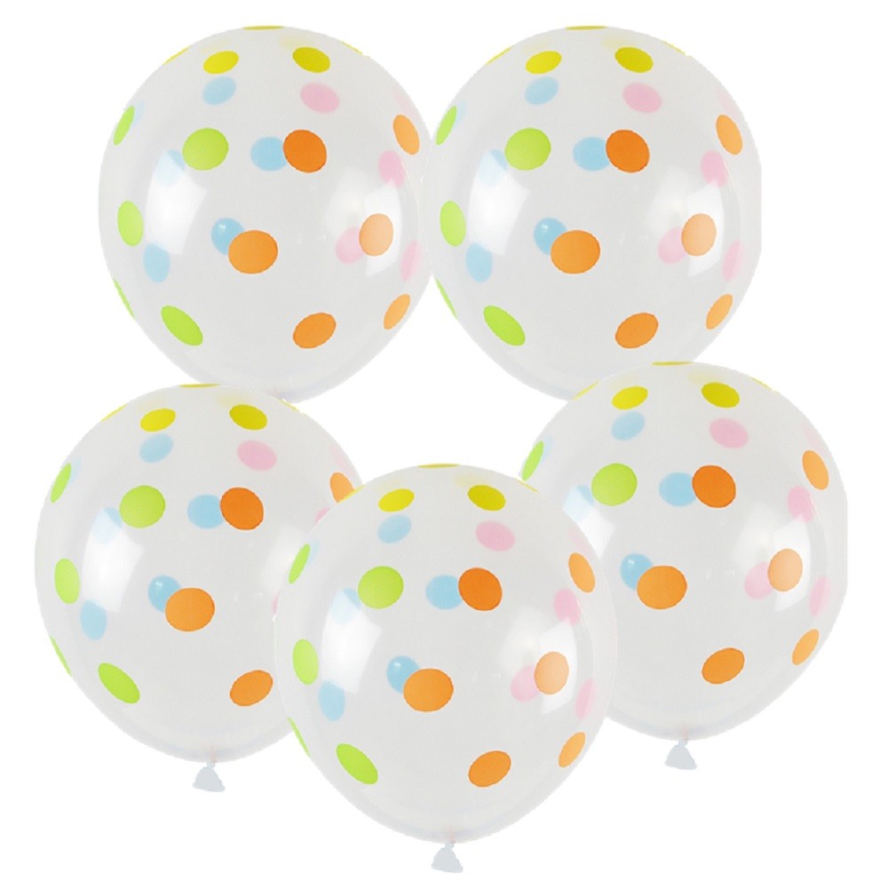 Globo Lunares Colores x 12