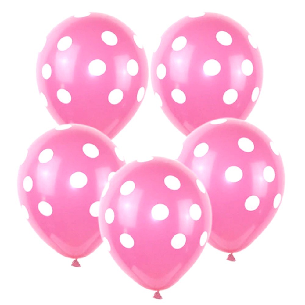 Globo Lunares Colores x 12