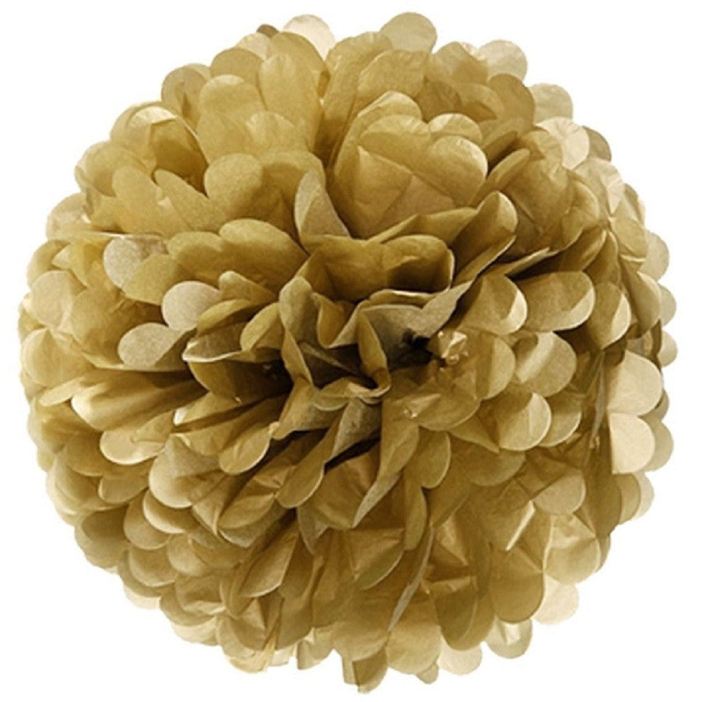 Pompón Papel Metalizado 35 cms