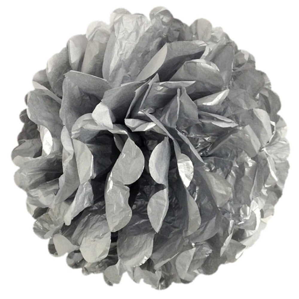 Pompón Papel Metalizado 35 cms