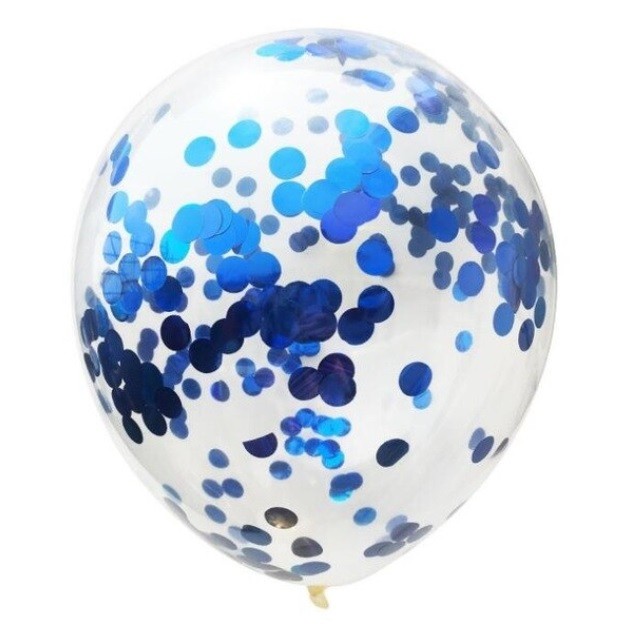 Globo Relleno Confetti Colores x 12